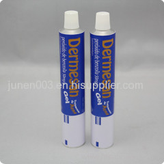 Collapsible aluminum pharmaceutical ointment tube packaging
