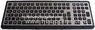 IP65 vandal proof industrial military black metal keyboard,backlight optional