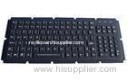 Black Silicone Industrial PC Keyboard Integrated With 119 Keys