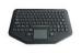 Black Silicone Rubber Wireless Keyboard With Touchpad , 92 Keys