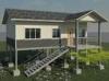 Modern Structure Building Green 3 Bedroom Modular Homes Light Steel Villa