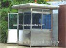 Custom Portable Stainless Steel Security Guard Booths , Sentry Box