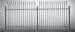 High Strength Villa Park Ornamental Aluminum Fence , Metal Garden Fence