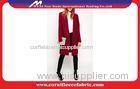 Rosy Autumn Winter Lady Long Trench Jacket , Business Style Cashmere Overcoat