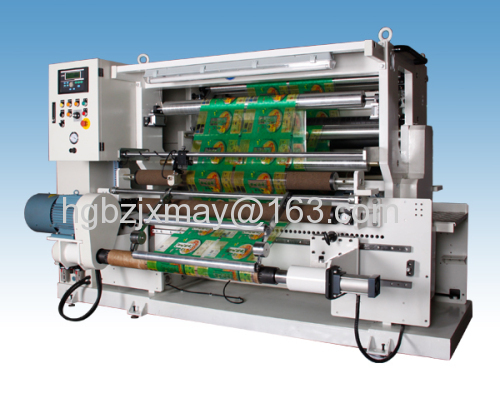 Plastic film and paper rewinder rewinding machine