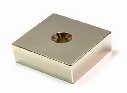 Top Quality Sintered Neodymium block Magnets with a hole