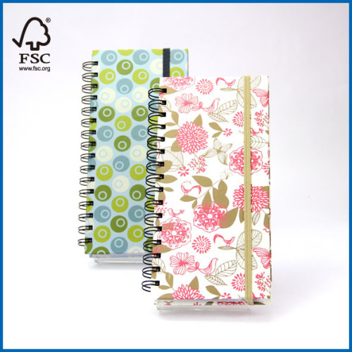 Hardcover Spiral Journal Notebook with Elastic Closures