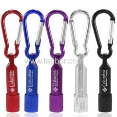 5 x Mini LED Flashlight Torch Lamp Light Keychain Keyring for Camping Carabiner Hiking