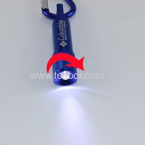 5 x Mini LED Flashlight Torch Lamp Light Keychain Keyring for Camping Carabiner Hiking