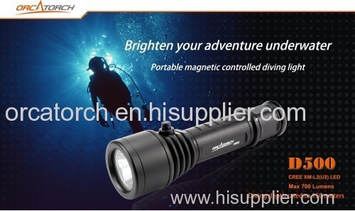 OrcaTorch D500 Diving Flashlight