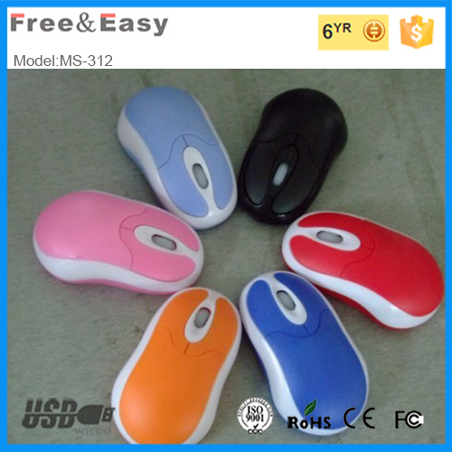 3D optical wired mouse with ergonomic design