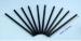 8x210mm Straight Black Plastic Drinking Straws For Drinking Coffee