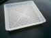 White Square Plant Pot Saucers With Small Holes For Seeding , PP