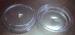 80mm Transparent Disposable Cup Lids Flat Shape For Milk 1.5cm Height