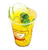 15oz Clear Plastic Disposable Smoothie Cups For Bubble Tea 460ml