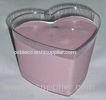 150ml Disposable Ice Cream Cups Plastic With Heart Shaped Star Shape