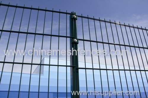 RAL6005 Painting Twin Wire Panel Fence