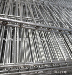 Green Powder-coating Twin Wire 2D Panel Fencing