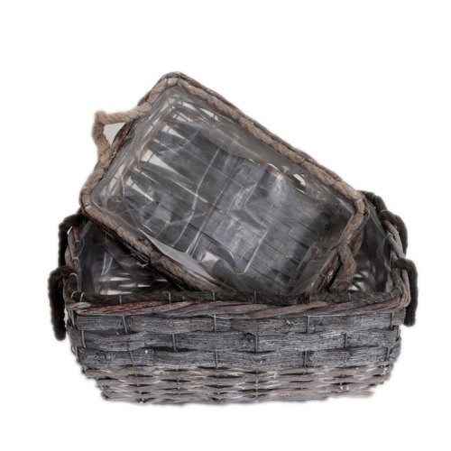 Artificial fruit wicker willow basket with handle