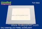 15W DALI Dimmable LED Flat Panel Lights , 1000LM Natural White Square LED Downlight