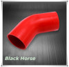 Black 0.43&quot; 3/7&quot; 11mm 45 Degree Elbow Silicone Hose Pipe Turbo Intake