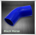 Black 0.33" 1/3" 8mm 45 Degree Elbow Silicone Hose Pipe Turbo Intake