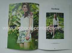 cloth texture cover hardcase bound book printed for clothing company