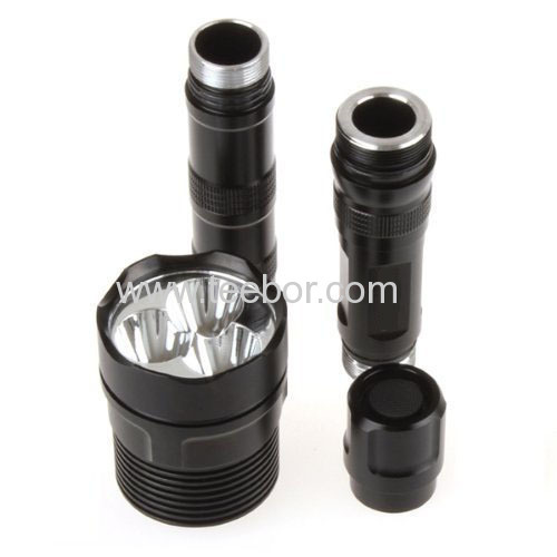 CREE Led Mini Flashlight Torch Zoom Adjustable