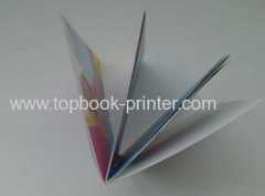 Soft cover bound book with transparent PVC dust jacket printing on demands