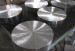 ASTM B348 industrial machined gr5 titanium disc dia: 2200 THK : 120mm polished bright surface MTC 10204 3.1