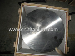 ASTM B348 industrial machined gr5 titanium disc dia: 2200 THK : 120mm polished bright surface MTC 10204 3.1