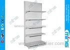 Single Side Retail Display Shelves With Perforated Back Panel CE