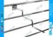 Chrome Plating Slatwall Modern Retail Shelves with 5 Hooks , Light Duty