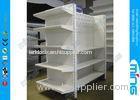 Powder Finish Metal Supermarket Display Shelves Light Duty for Shoes , 300mm Depth