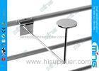 Chrome Plating Slatwall Display Shelves , Metal Store Display Shelving