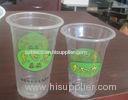 14oz PP Plastic Smoothie Cups With Dome Lid For Ice Coffee 430ml