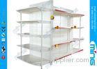 Double Sided Retail Display Shelves for Retail , Solid Panel Gondola Shelving