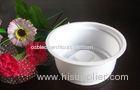 200ml Round Disposable Clear Plastic Dessert Cups , White Yogurt Cups