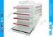 Metal Slatwall Retail Display Shelves , Gondola Display Shelving for Shop Store