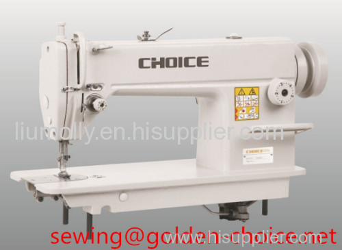 Single needle flatbed lockstitch sewing machine