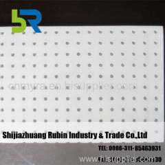 Sound absorbing gypsum board