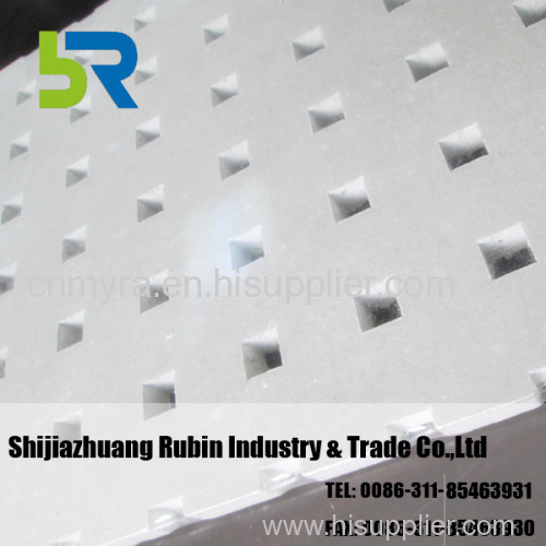 Acoustic perforated gypsum board