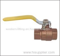 Brass Ball Valve Bronze Color Painted