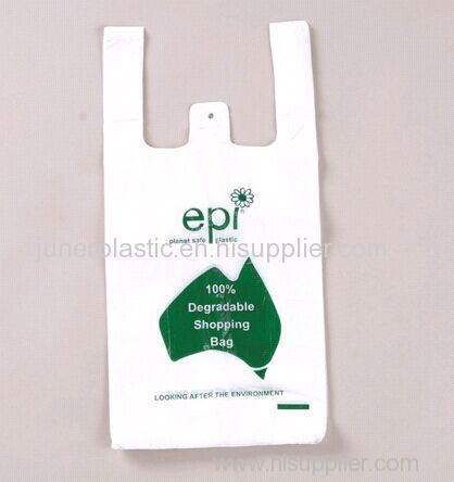 BIO Degradable T-shirt Plastic Shopping Bag