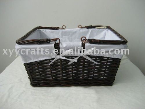 Dirty clothes basket wicker english picnic baskets