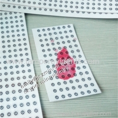 Custom 4mm round water sensitive warranty screw seal stickers with logo printed for mobile phone or laptop warranty