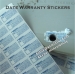 custom fragile date warranty stickers for screw seal stickers