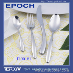 Factory stock stainless steel flatware set