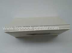 Cotton paper cover sponge bound tri-layer book printer