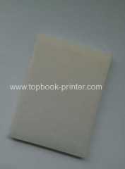 Cotton paper cover sponge bound tri-layer book printer